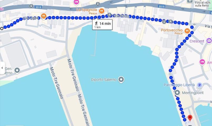 Giu Al Porto Lägenhet Salerno Exteriör bild